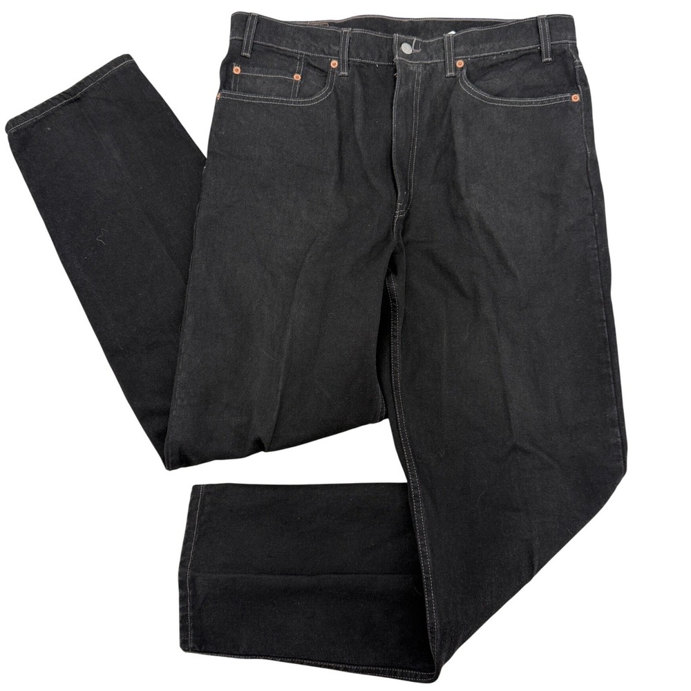 Levis 550 Relaxed Fit‎ Black Denim Jeans Mens 38x34 Vintage 1998 550-0260